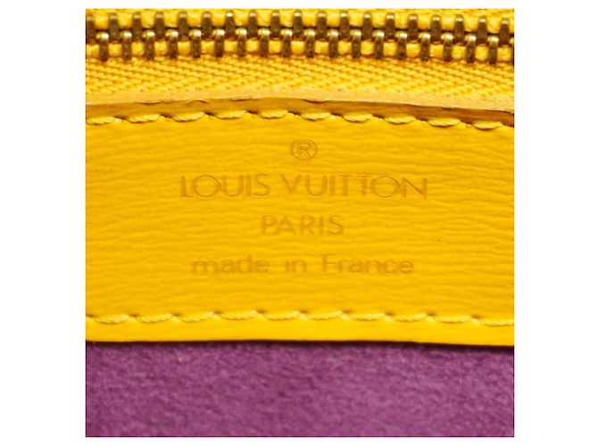 Borsa a tracolla Louis Vuitton Epi Saint Jacques Giallo - vista 5