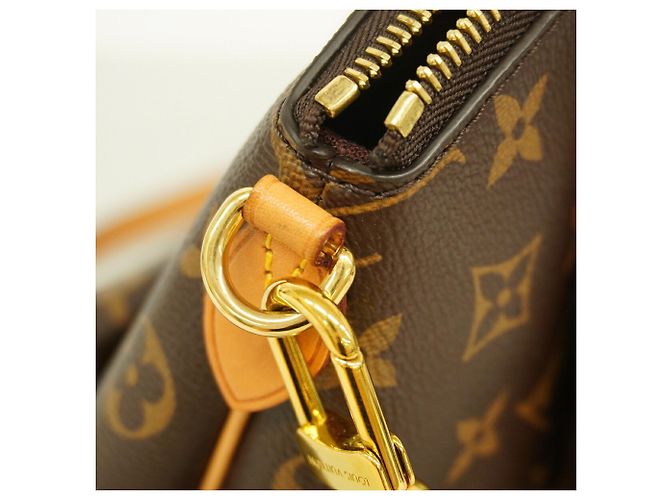 Borsa Louis Vuitton Monogram Rivoli PM Marrone - vista 7