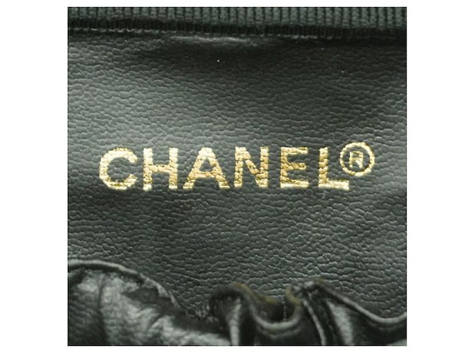 Borsa Vanity Chanel in pelle di vitello martellata nera Nero - vista 5
