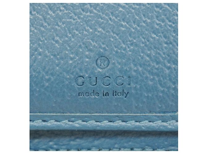 Portafoglio lungo Gucci GG Supreme Nero Blu - vista 4