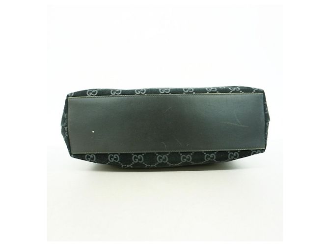 Borsa a tracolla Gucci in camoscio nero 001 3297 - vista 3