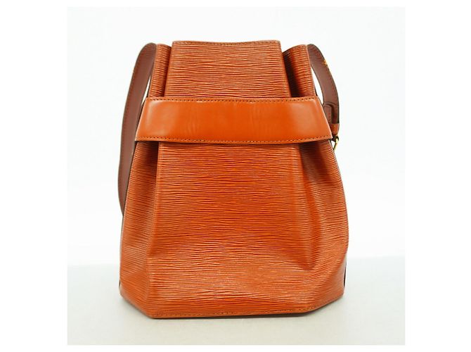 Louis Vuitton Epi Sac Depaule PM Shoulder Bag Marrone - vista 14