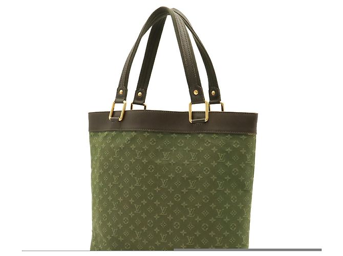 Borsa Tote Louis Vuitton Monogram Mini Lucille GM Verde Cachi Monogramma - vista 3