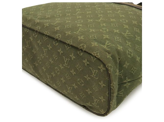 Borsa Tote Louis Vuitton Monogram Mini Lucille GM Verde Cachi Monogramma - vista 4