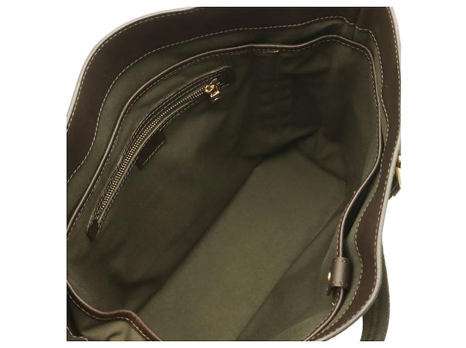 Borsa Tote Louis Vuitton Monogram Mini Lucille GM Verde Cachi Monogramma - vista 6