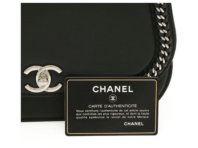 Borsa a tracolla Chanel Coco Mark Chain Nero - vista 10