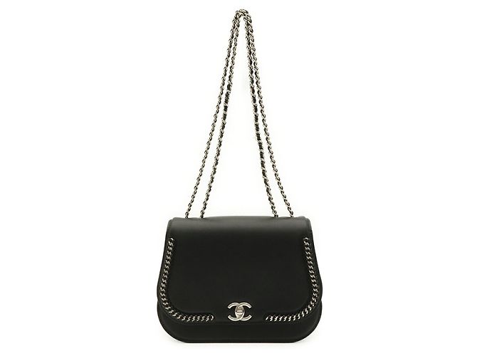 Borsa a tracolla Chanel Coco Mark Chain Nero - vista 2