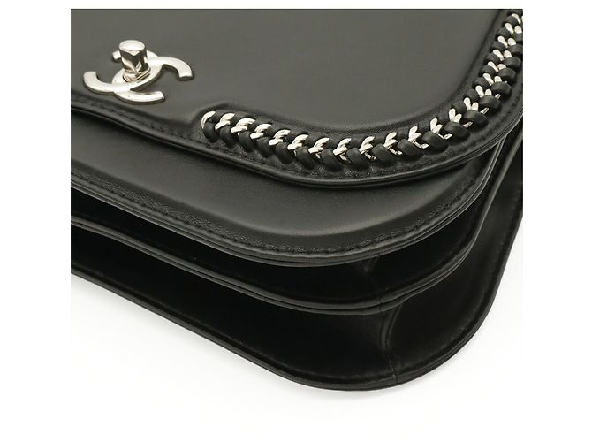 Borsa a tracolla Chanel Coco Mark Chain Nero - vista 4