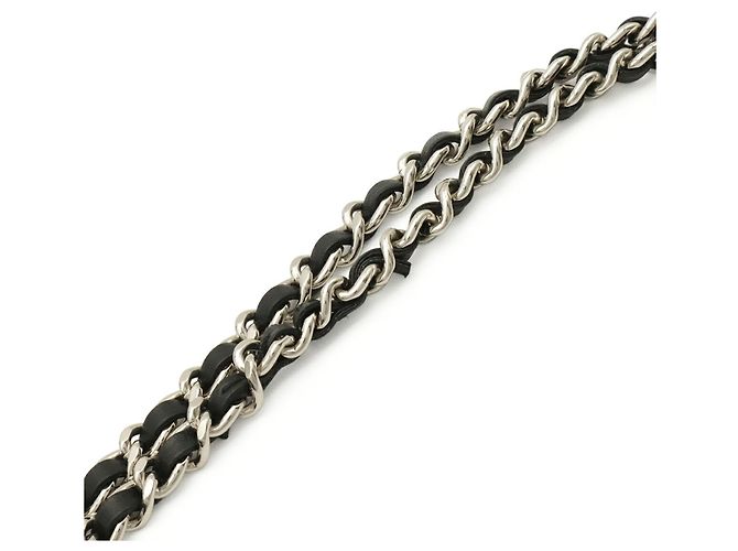 Borsa a tracolla Chanel Coco Mark Chain Nero - vista 5