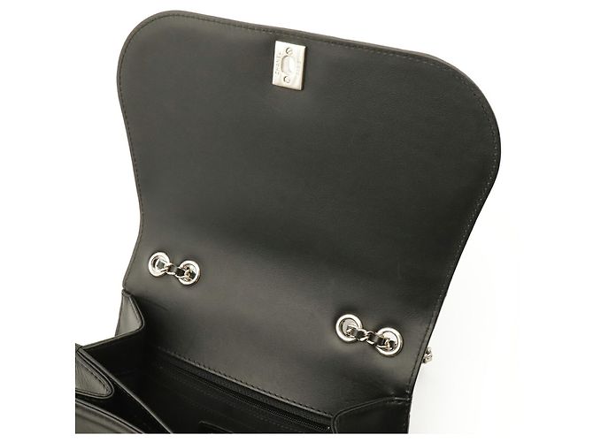 Borsa a tracolla Chanel Coco Mark Chain Nero - vista 8