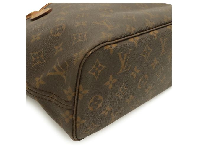 Borsa Tote Louis Vuitton Monogram Neverfull PM Marrone Bianco Monogramma - vista 4