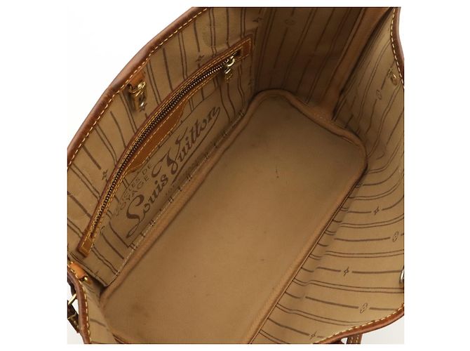 Borsa Tote Louis Vuitton Monogram Neverfull PM Marrone Bianco Monogramma - vista 8