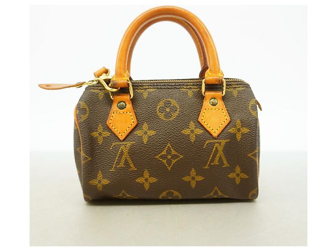 Borsa a mano Louis Vuitton Monogram Mini Speedy M41534 Marrone - vista 9