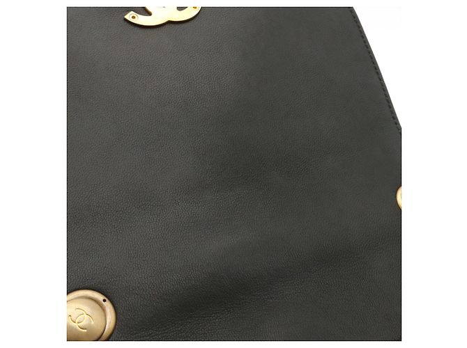 Chanel V-stitch Coco Mark Handtasche Schwarz - Ansicht 9