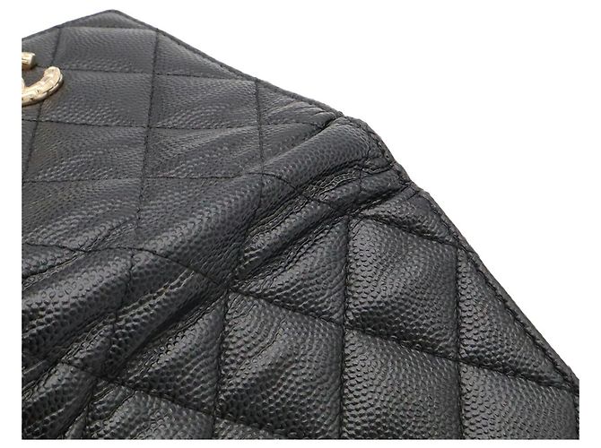 Cartera compacta acolchada CHANEL Métiers d'Art Collection Negro Blanco - vista 6