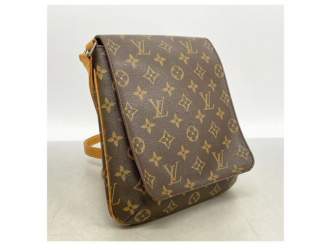 Borsa a tracolla Louis Vuitton Monogram Musette Salsa Marrone - vista 2