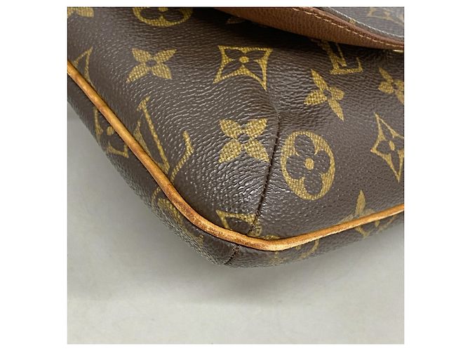 Borsa a tracolla Louis Vuitton Monogram Musette Salsa Marrone - vista 6