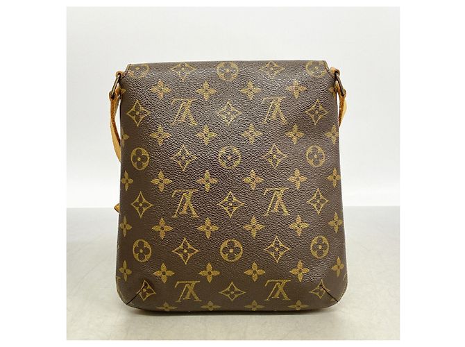 Borsa a tracolla Louis Vuitton Monogram Musette Salsa Marrone - vista 9