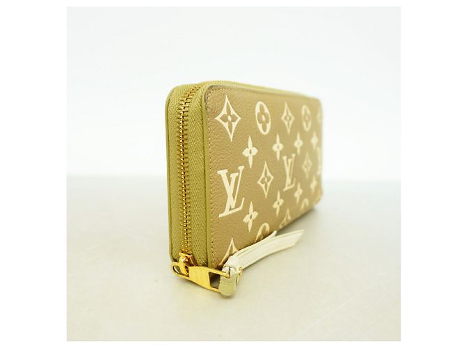 Louis Vuitton Monogram Empreinte Bicolor Zippy Wallet Beige Khaki - Ansicht 2