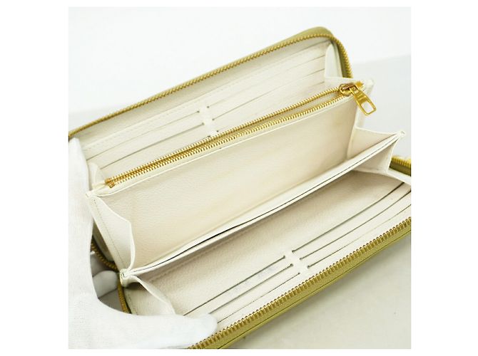 Louis Vuitton Monogram Empreinte Bicolor Zippy Wallet Beige Khaki - Ansicht 3
