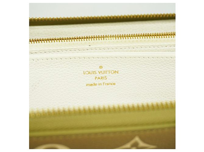 Louis Vuitton Monogram Empreinte Bicolor Zippy Wallet Beige Khaki - Ansicht 4