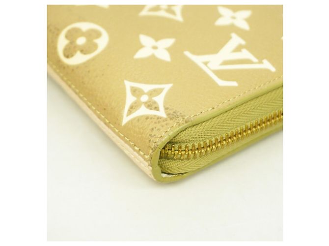 Louis Vuitton Monogram Empreinte Bicolor Zippy Wallet Beige Khaki - Ansicht 5
