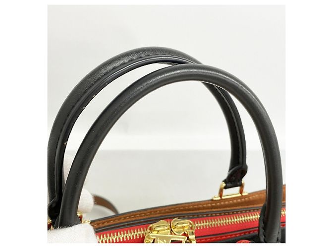 Borsa Louis Vuitton Monogram Millefeuille Marrone Nero Rosso - vista 11