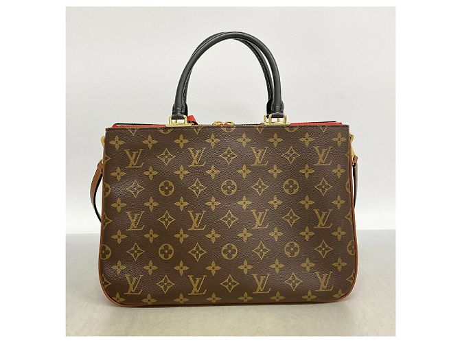 Borsa Louis Vuitton Monogram Millefeuille Marrone Nero Rosso - vista 12
