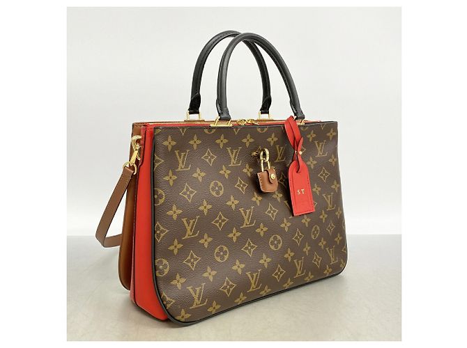 Borsa Louis Vuitton Monogram Millefeuille Marrone Nero Rosso - vista 2