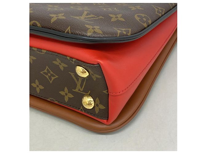 Borsa Louis Vuitton Monogram Millefeuille Marrone Nero Rosso - vista 7