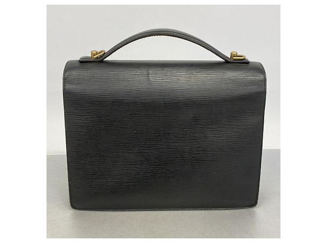 Borsa Louis Vuitton Epi Monceau 28 Nero - vista 13