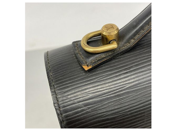 Borsa Louis Vuitton Epi Monceau 28 Nero - vista 6