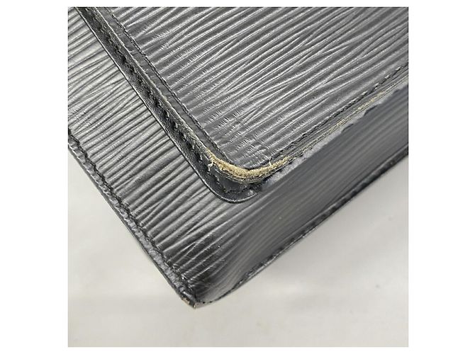 Borsa Louis Vuitton Epi Monceau 28 Nero - vista 7
