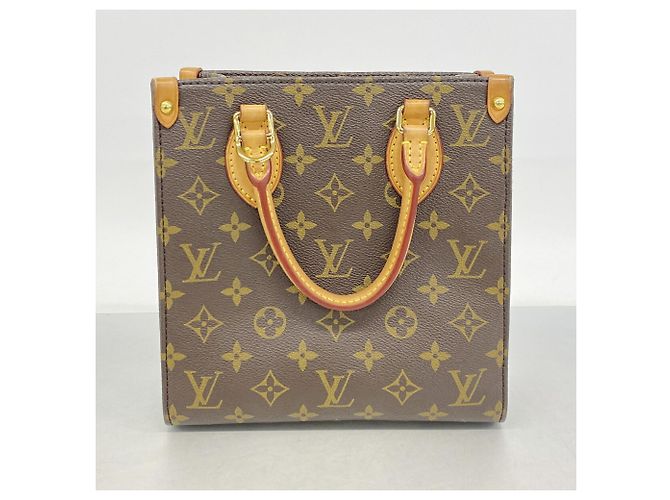 Bolso Louis Vuitton Monogram Sac Plat BB Castaño - vista 11
