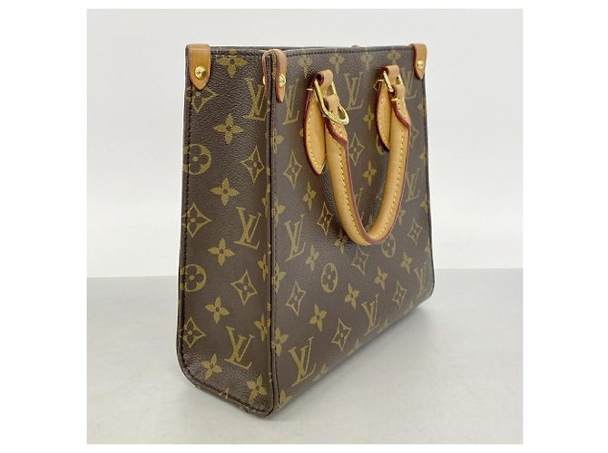 Bolso Louis Vuitton Monogram Sac Plat BB Castaño - vista 2