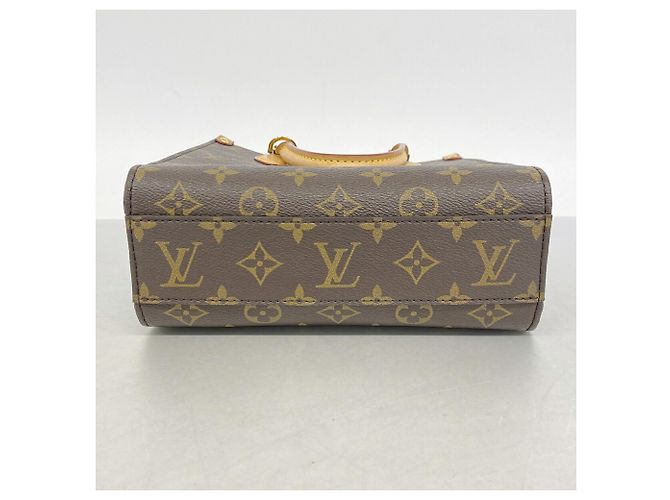 Bolso Louis Vuitton Monogram Sac Plat BB Castaño - vista 3