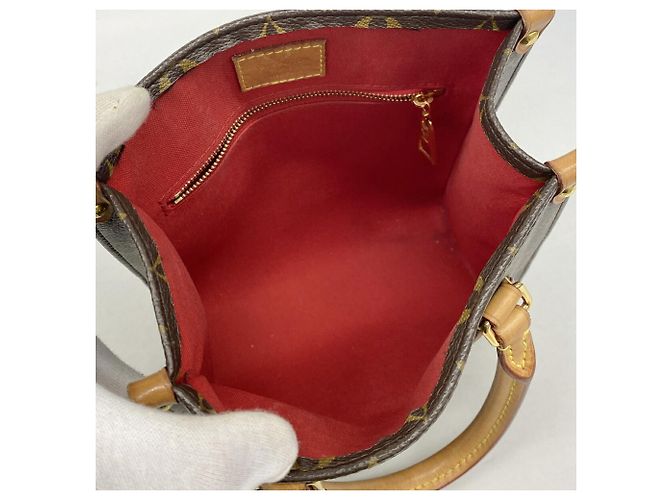 Bolso Louis Vuitton Monogram Sac Plat BB Castaño - vista 4