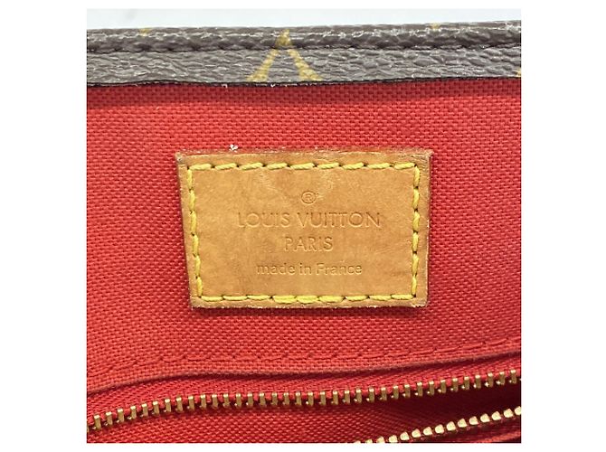 Bolso Louis Vuitton Monogram Sac Plat BB Castaño - vista 5