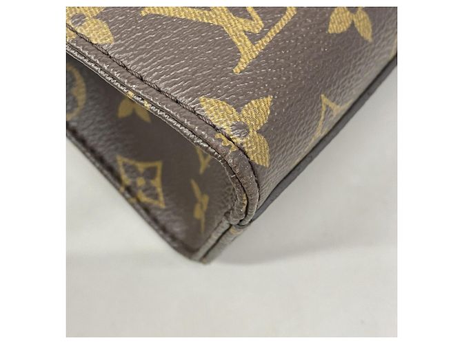 Bolso Louis Vuitton Monogram Sac Plat BB Castaño - vista 8