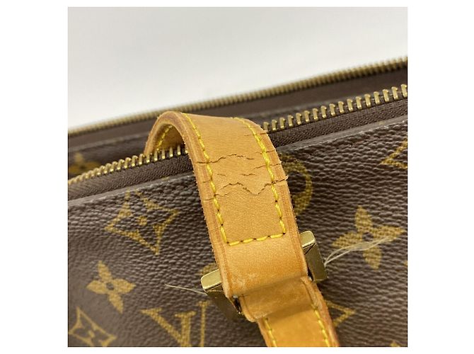 Borsa Cabas Mezzo Monogram Louis Vuitton Marrone - vista 7