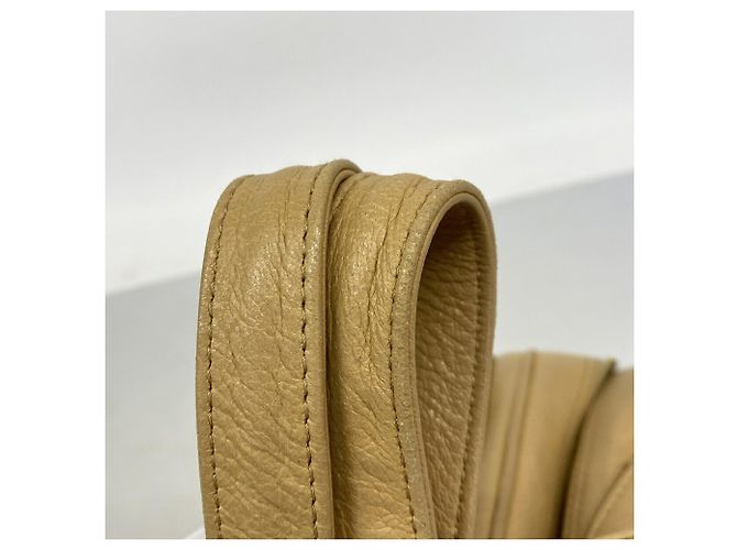 Borsa in tela Chanel beige e marrone - vista 8