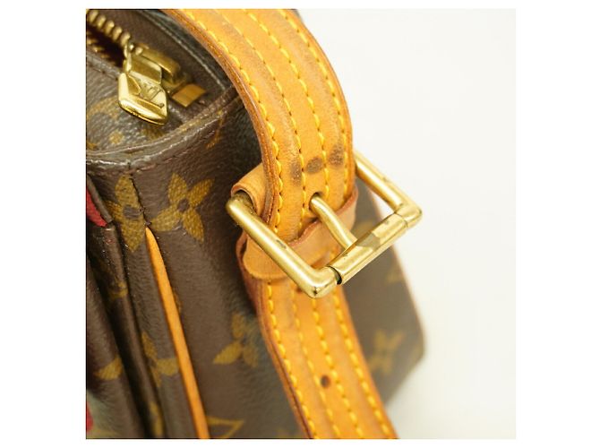 Borsa a tracolla Louis Vuitton Monogram Vivacite MM Marrone - vista 9