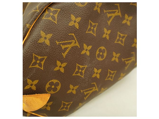 Bolso Louis Vuitton Monogram Speedy 35 Castaño - vista 10