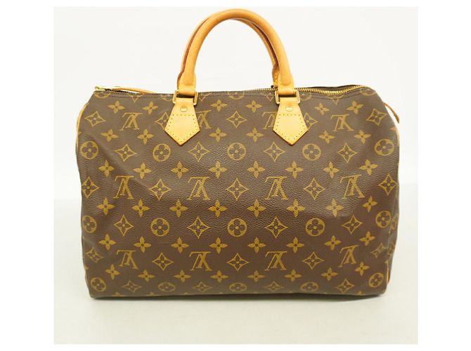 Bolso Louis Vuitton Monogram Speedy 35 Castaño - vista 13