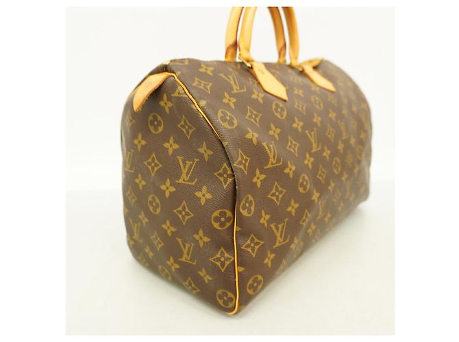 Bolso Louis Vuitton Monogram Speedy 35 Castaño - vista 2