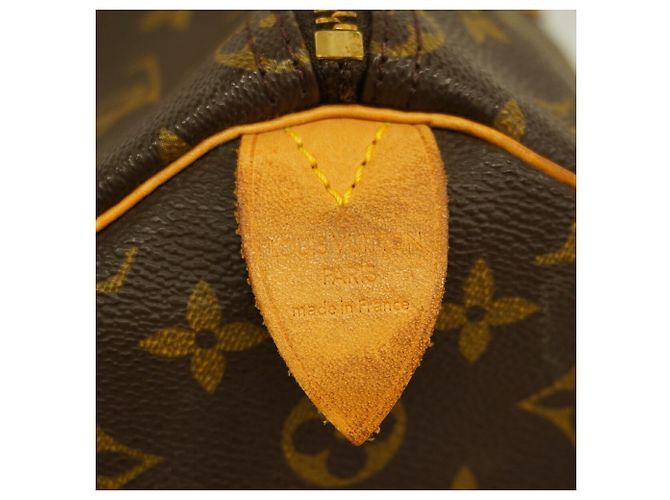 Bolso Louis Vuitton Monogram Speedy 35 Castaño - vista 5