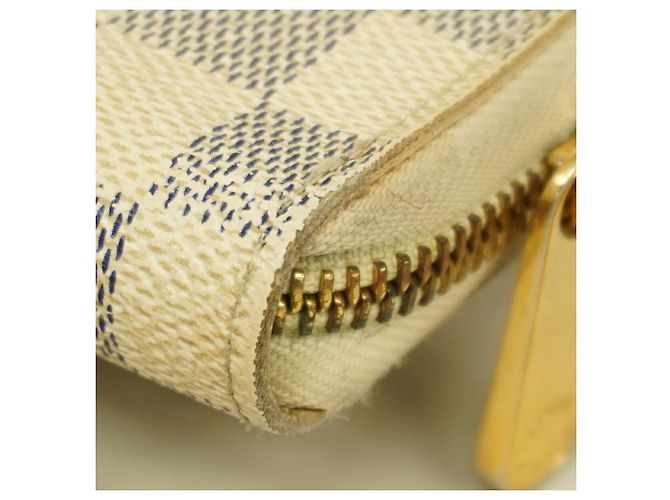 Louis Vuitton Damier Azur Zippy Organizer Long Wallet N60012 Bianco - vista 5