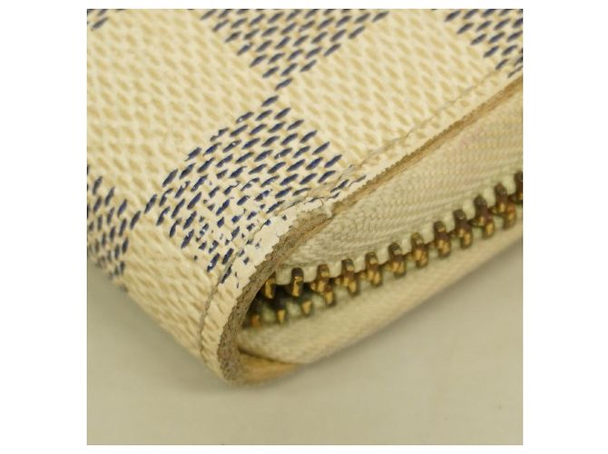 Louis Vuitton Damier Azur Zippy Organizer Long Wallet N60012 Bianco - vista 6