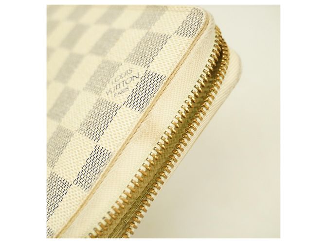 Louis Vuitton Damier Azur Zippy Organizer Long Wallet N60012 Bianco - vista 8