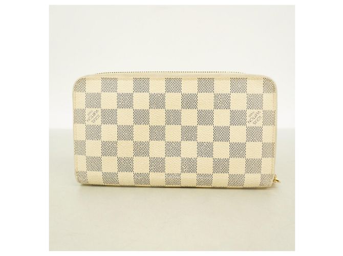 Louis Vuitton Damier Azur Zippy Organizer Long Wallet N60012 Bianco - vista 9